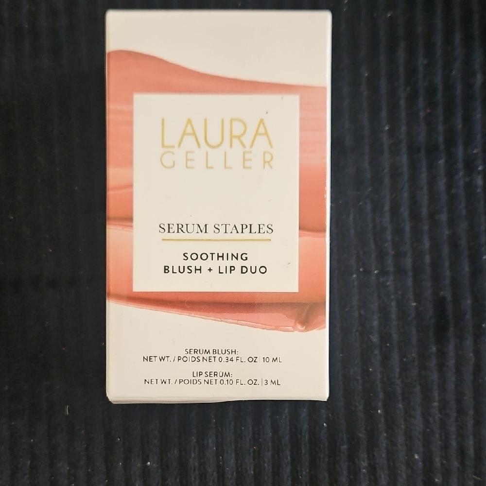 Laura Geller Soothing Blush + Lip Duo in Pink and White